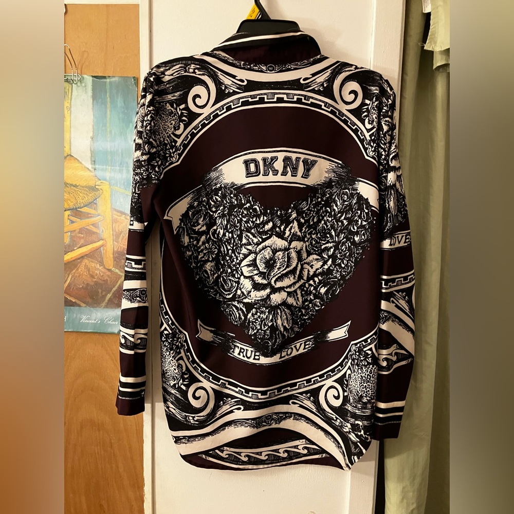DKNY Scarf Print Blouse - Picture 5 of 6